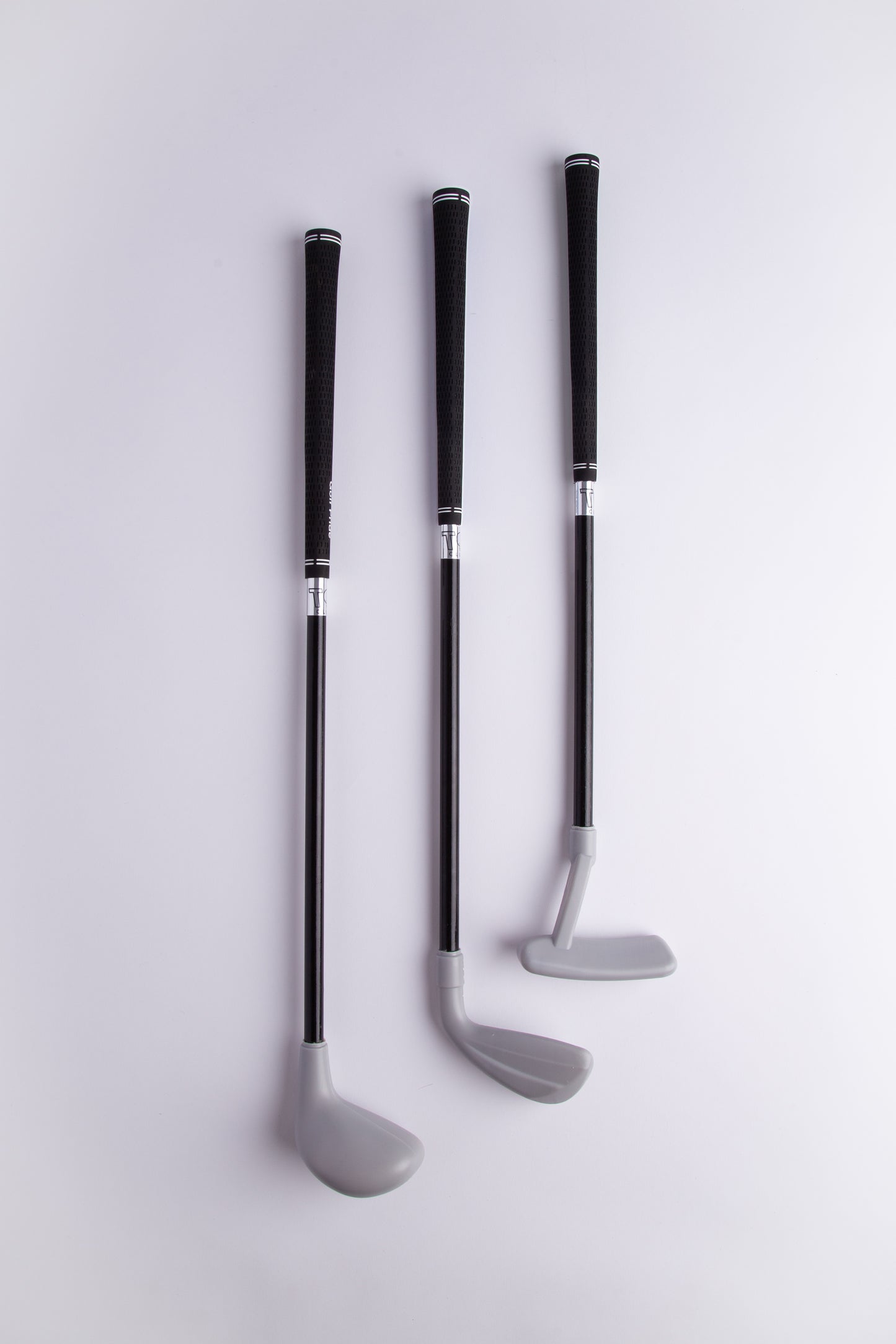 Lightweight toddler golf clubs all black with Golf Pride grips