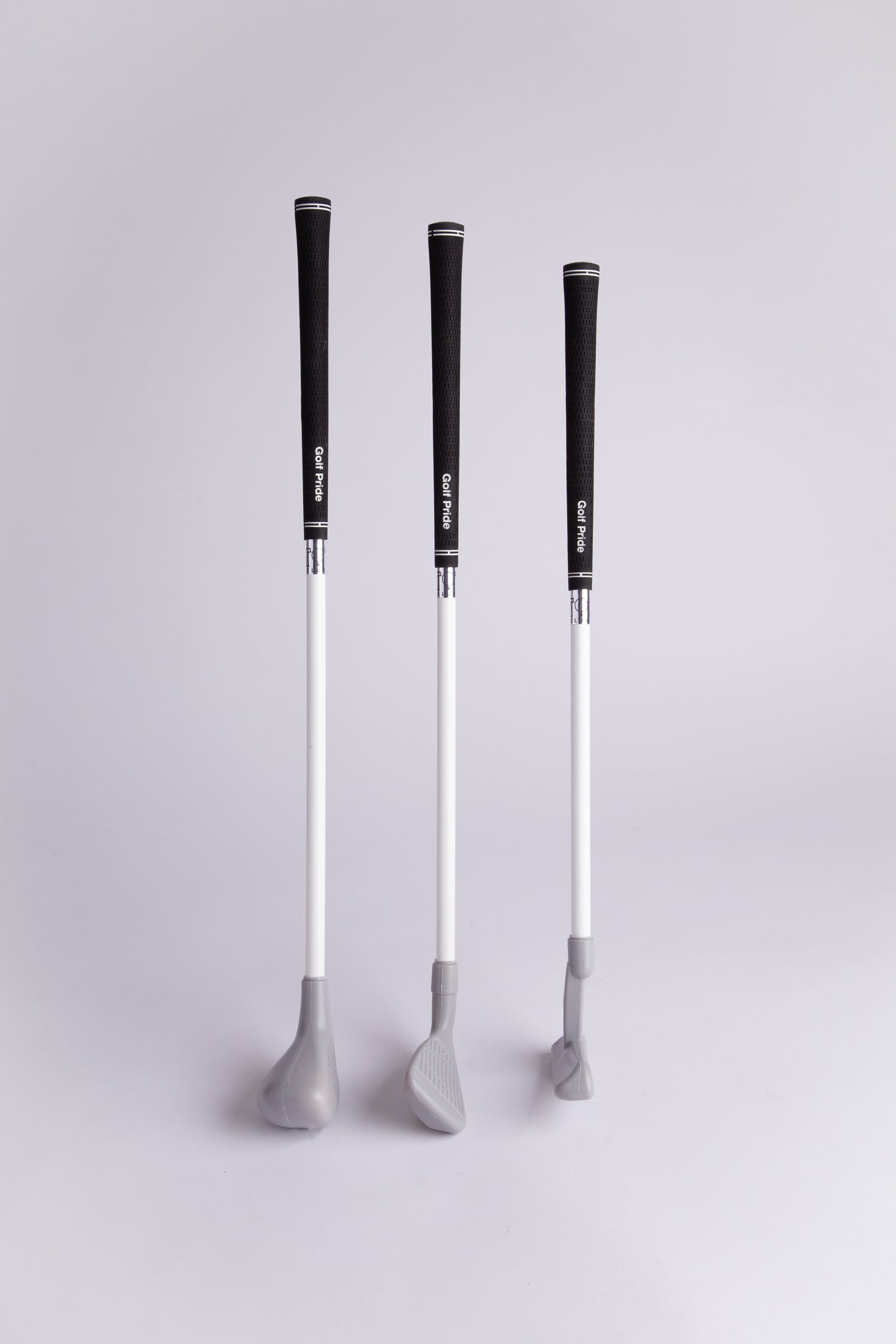 Lightweight Toddler golf club set with Golf Pride black grips - Driver, Putter, and Iron
