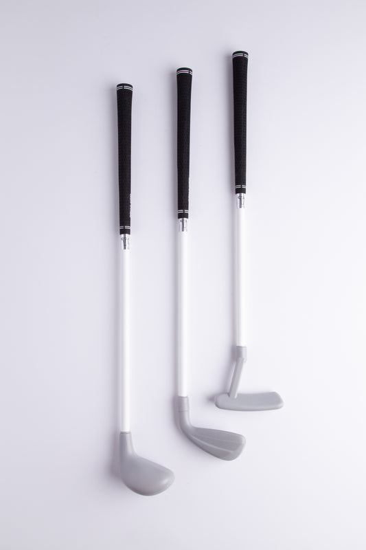 Toddler golf club set with Golf Pride black grips