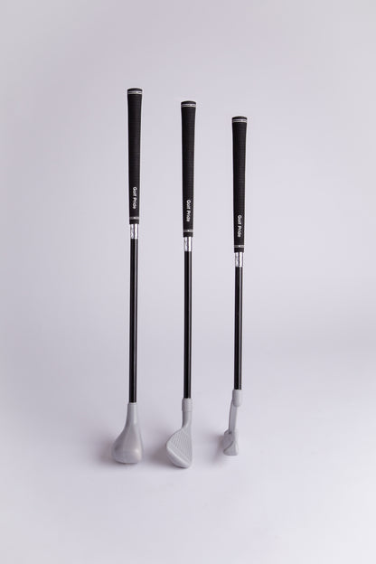 Lightweight toddler golf club set with driver, putter, iron and Golf Pride grips