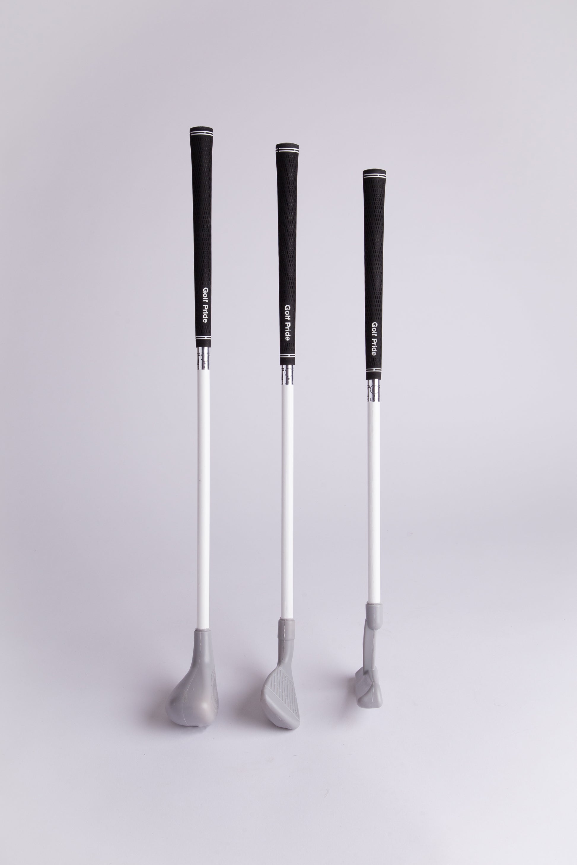 Lightweight Toddler golf club set with Golf Pride black grips - Driver, Putter, and Iron